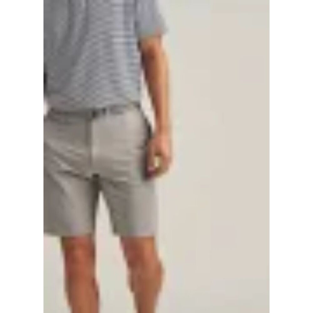Peter Millar Men's Shackleford Performance Hybrid Golf Short British Gray 40 NWT